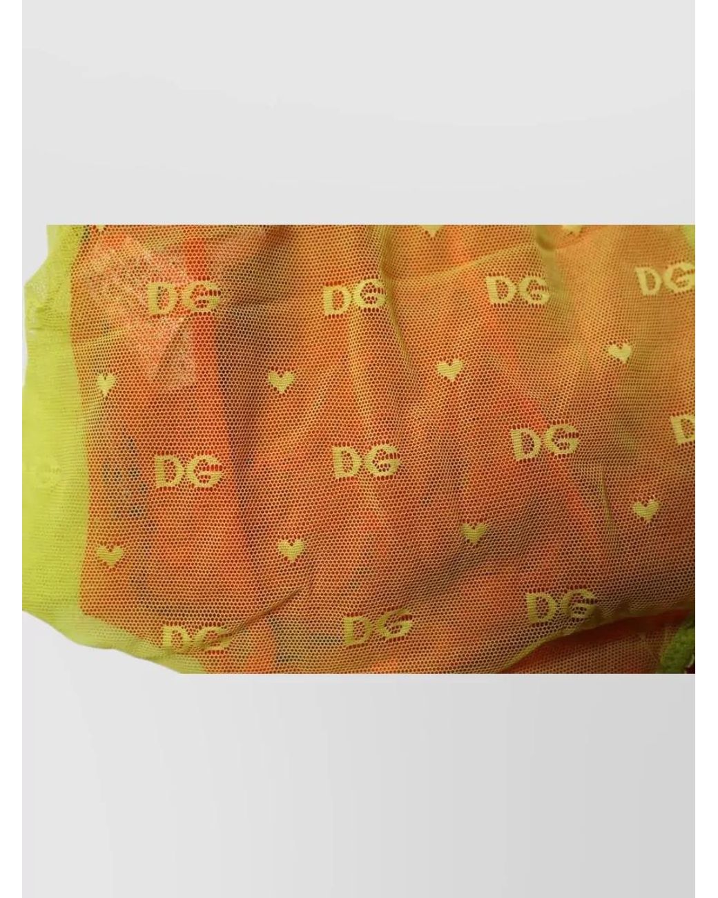 Dolce & Gabbana Red Logo Tulle Mid-Rise Briefs