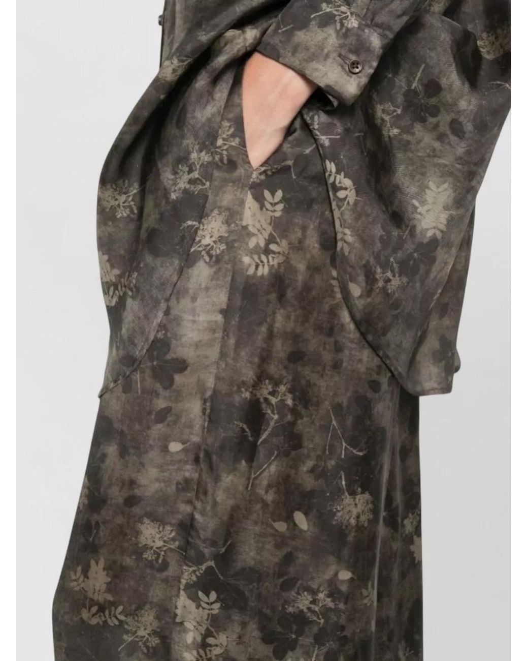 Uma Wang Multicolor Floral-Print Wide-Leg Pyjama Trousers