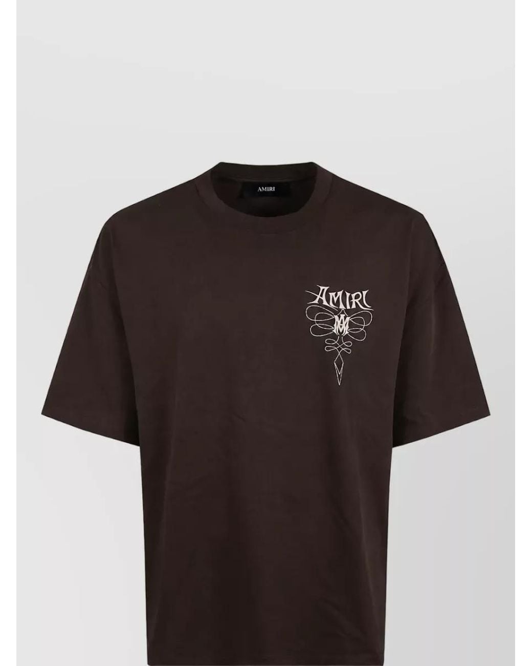 Amiri Black Graphic Print Oversized Cotton T-Shirt for men
