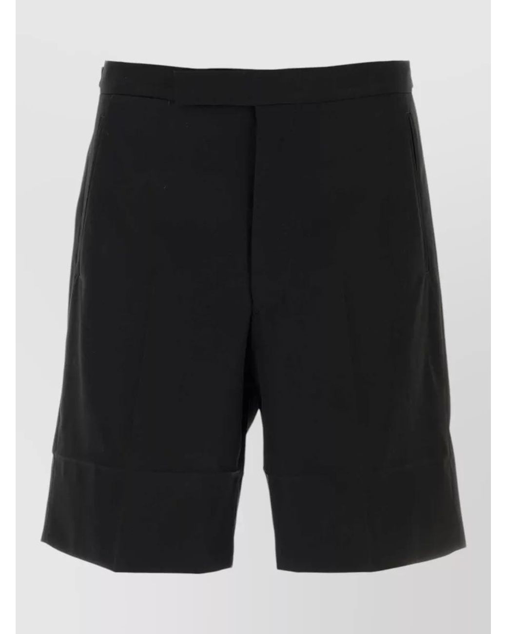 Prada Black Cotton Tailored Bermuda Shorts for men