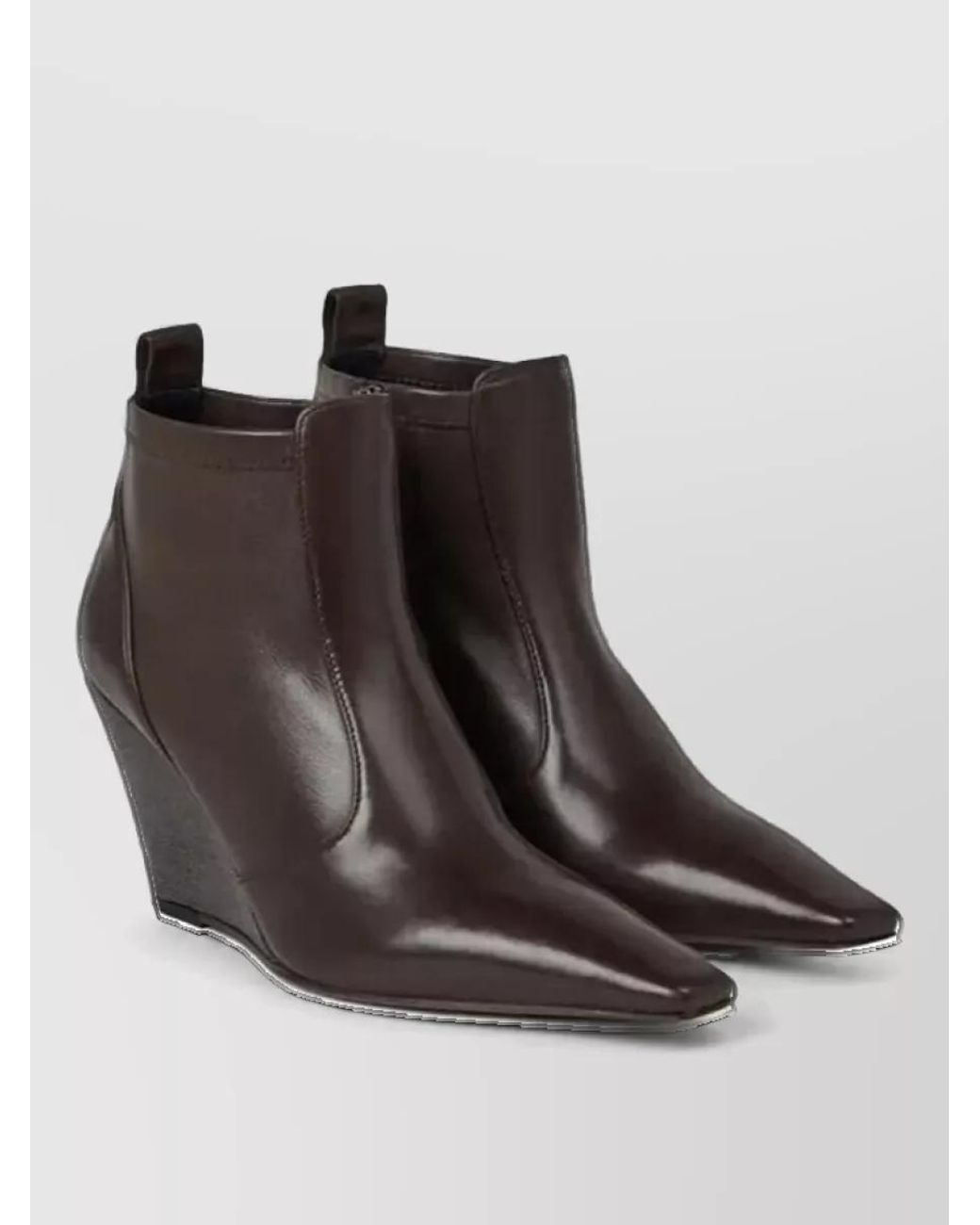 Brunello Cucinelli Brown Leather Ankle Boots