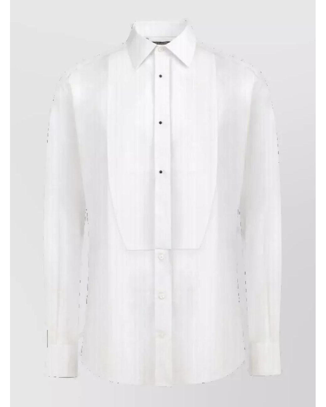 Dolce & Gabbana White Cotton Dress Shirt for men