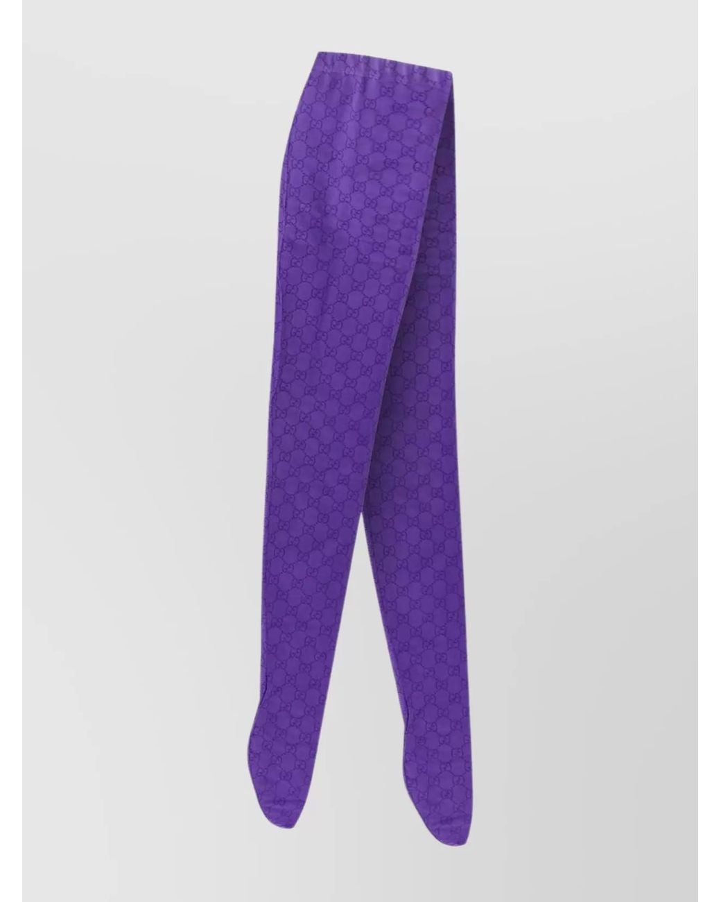 Gucci Purple Printed Stretch Tights