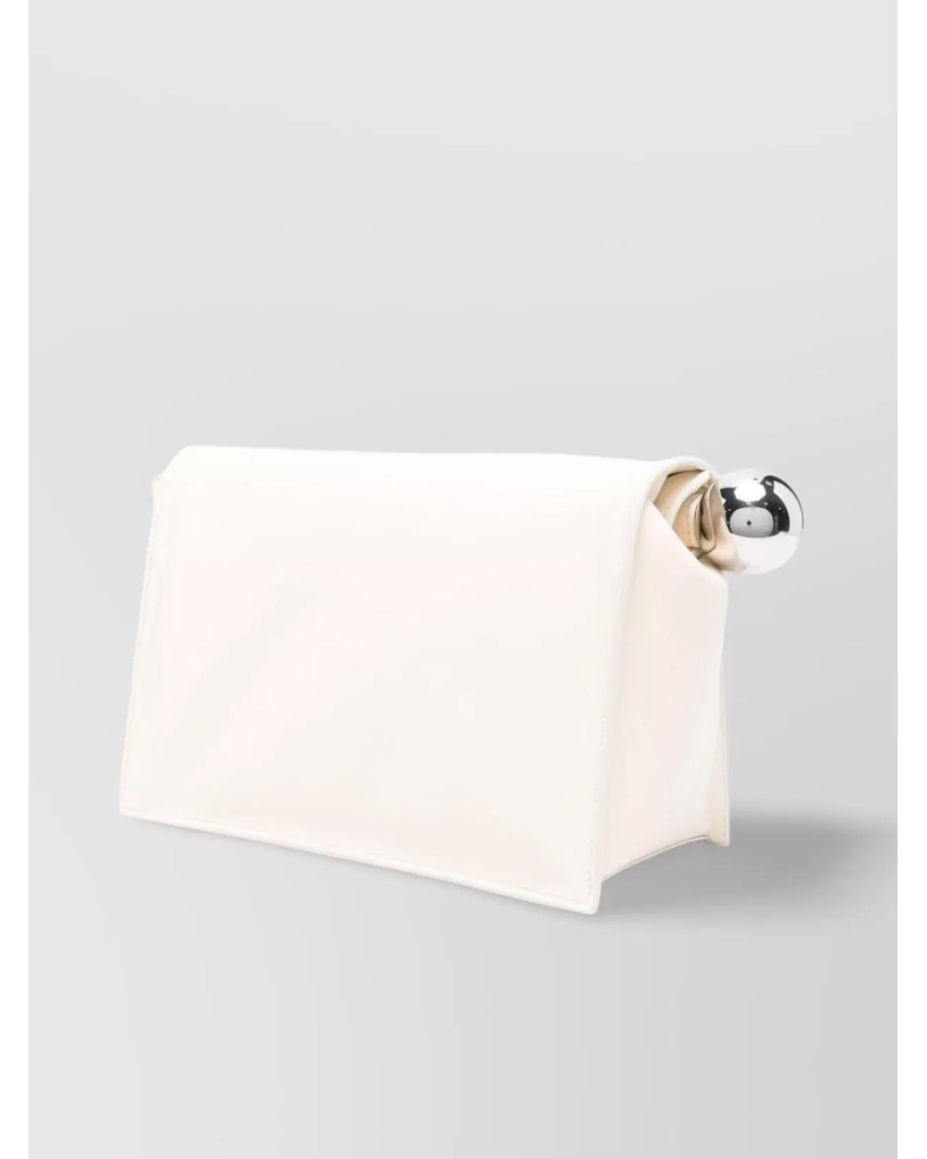 Jacquemus Natural Square Round Clutch Bag
