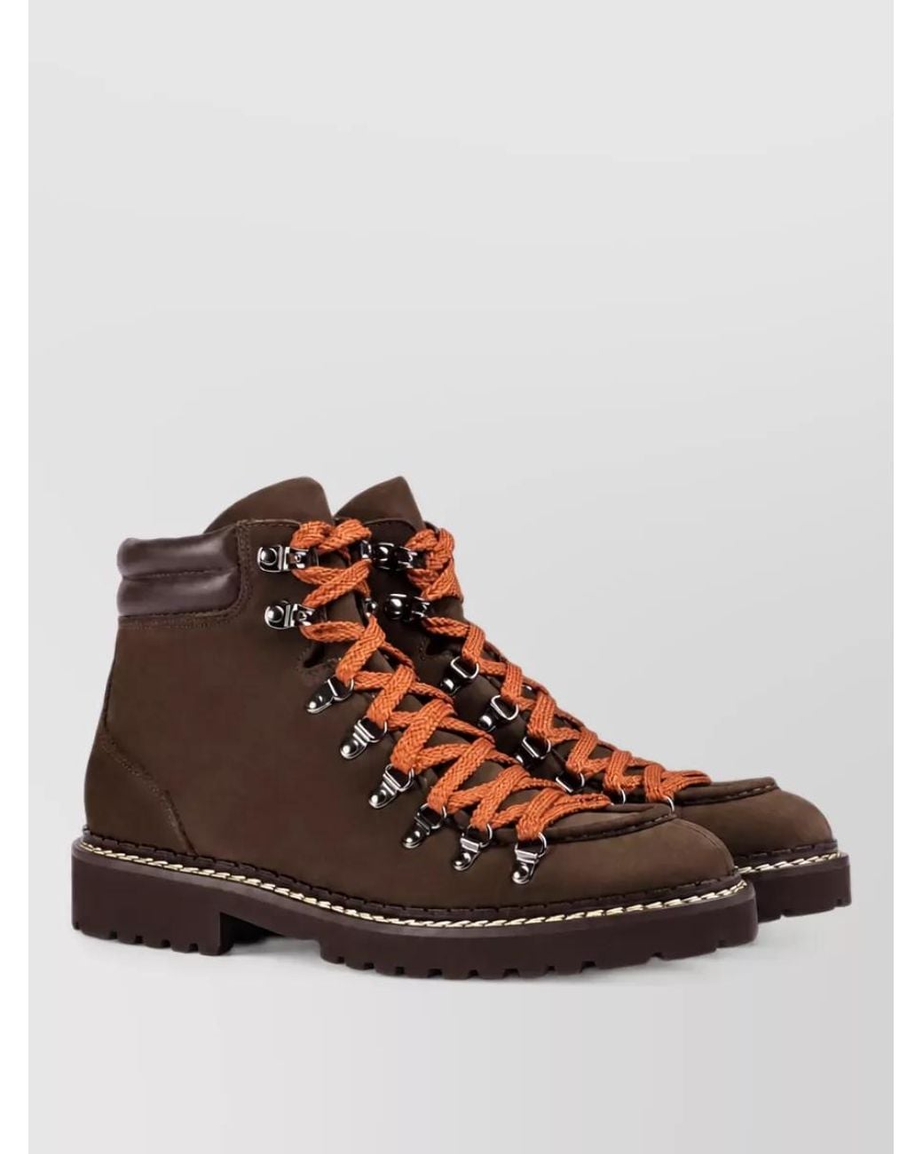 Doucal's Brown Calf Leather Ankle Boots for men
