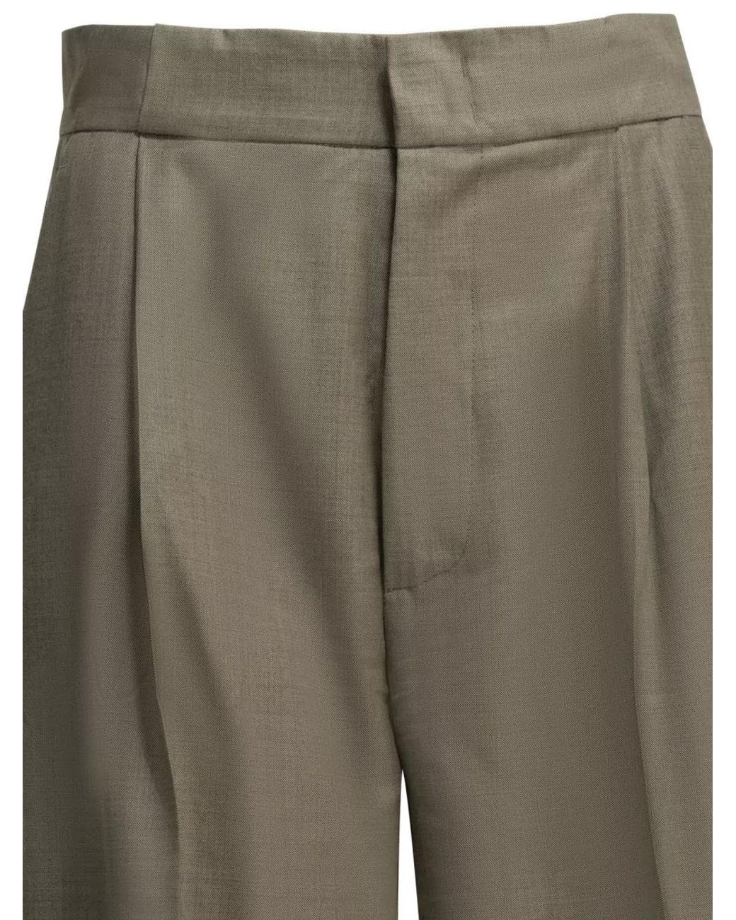 Sa Su Phi Multicolor Wool Wide-Leg Trousers