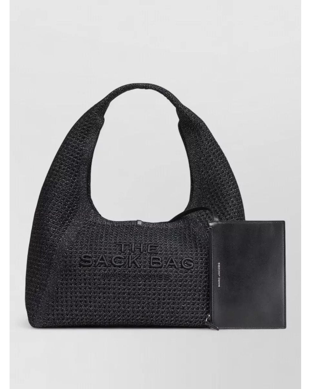 Marc Jacobs Black The Sack Crochet Shoulder Bag