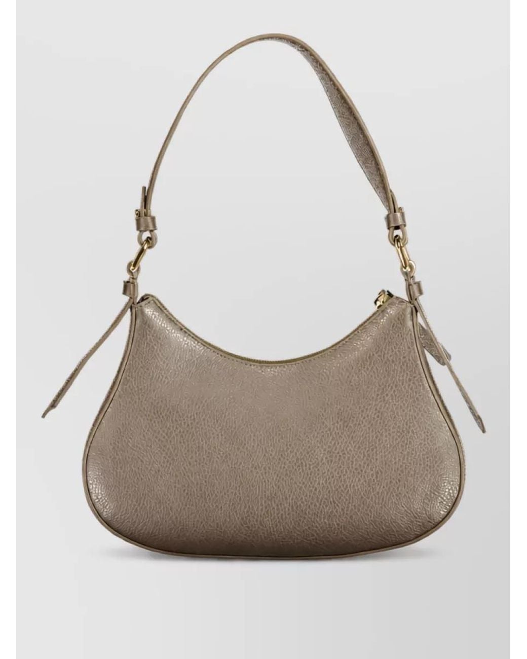 Coccinelle Gray Leather Shoulder Bag