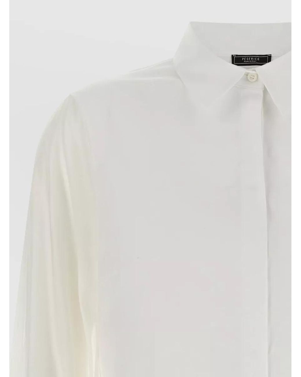 Peserico White Cotton Stretch Shirt