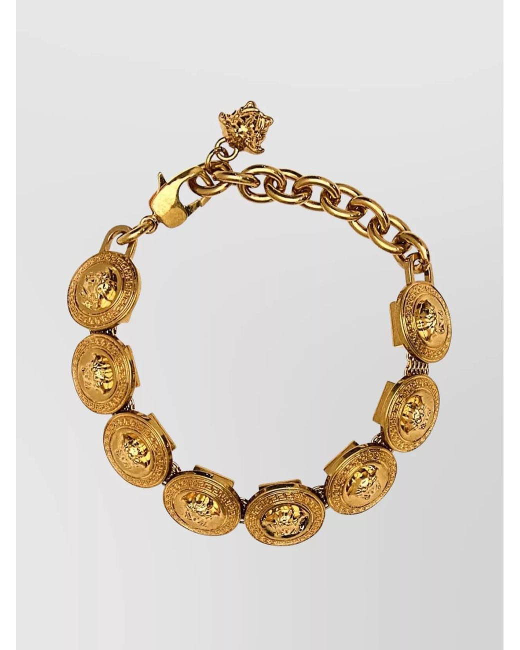 Versace Metallic Cable-Link Chain Bracelet