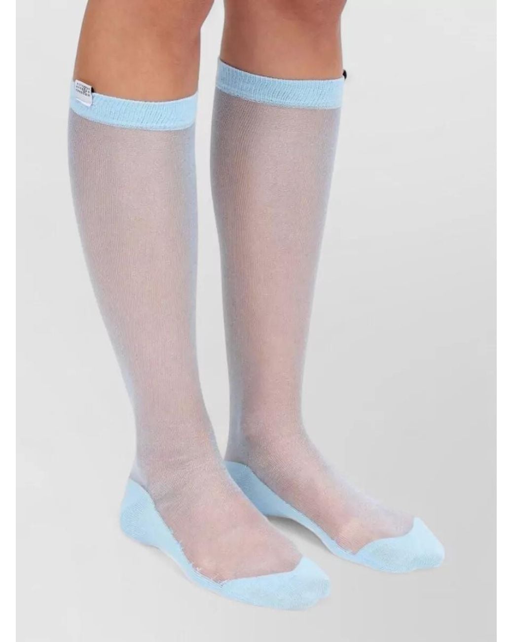 MM6 by Maison Margiela Blue Organza Long Socks