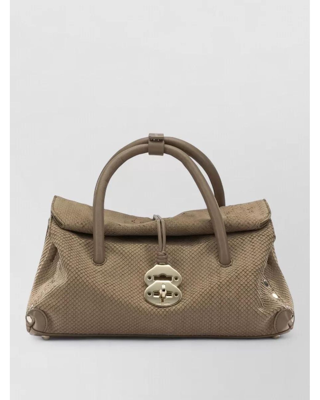 Zanellato Metallic Leather Shoulder Bag