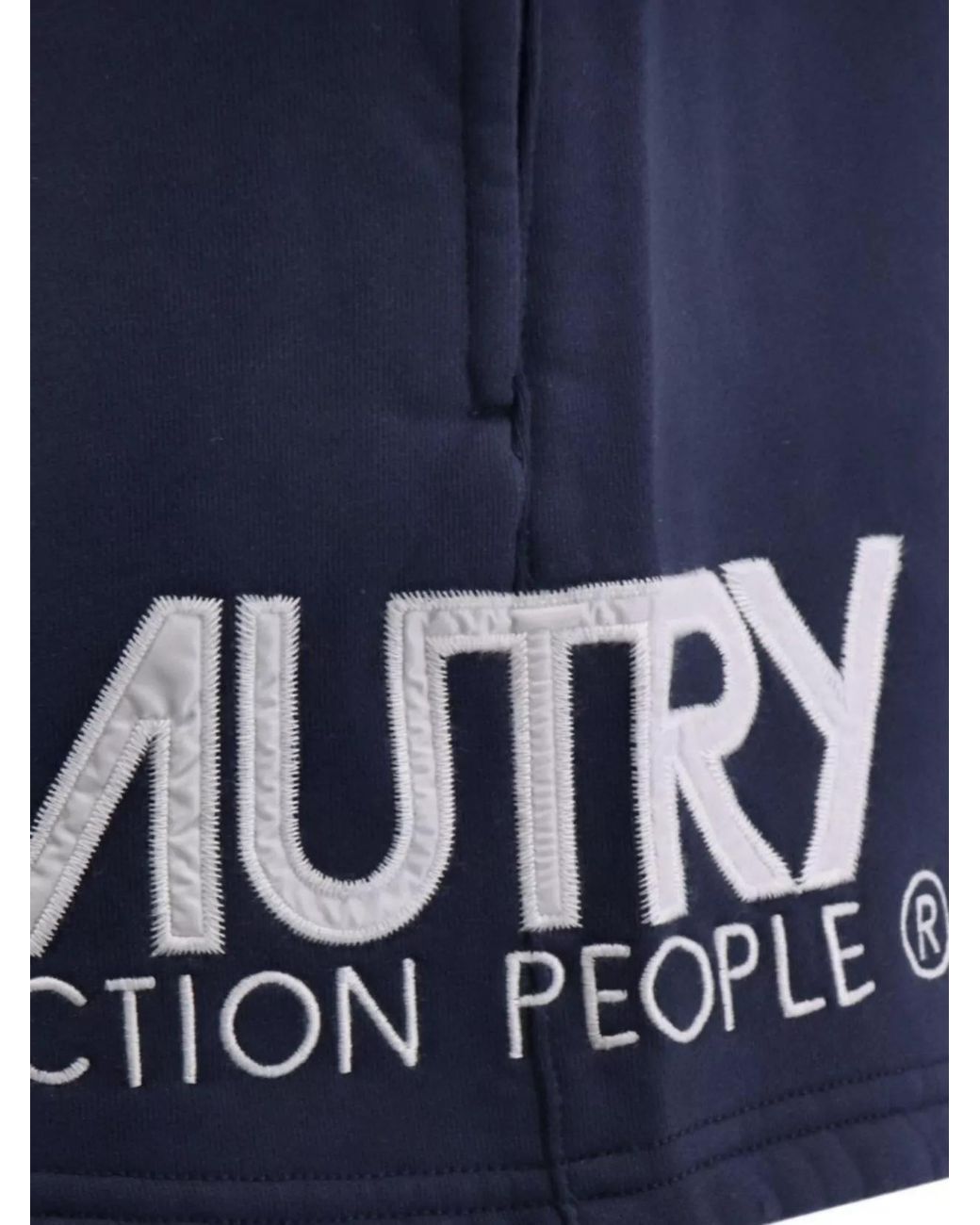 Autry Blue Cotton Shorts