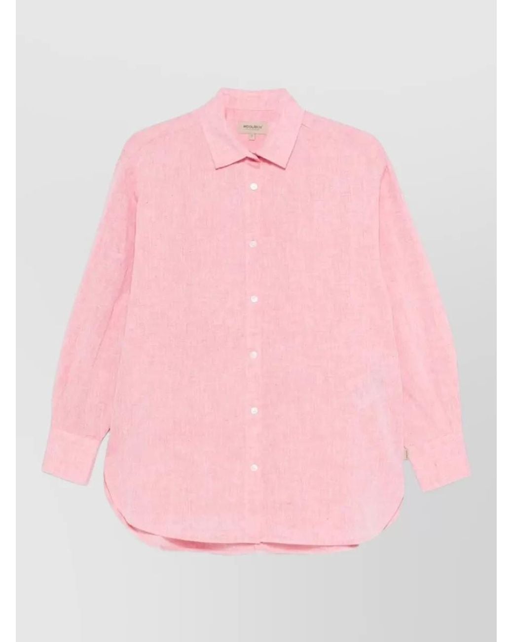 Woolrich Pink Linen Boyfriend Shirt