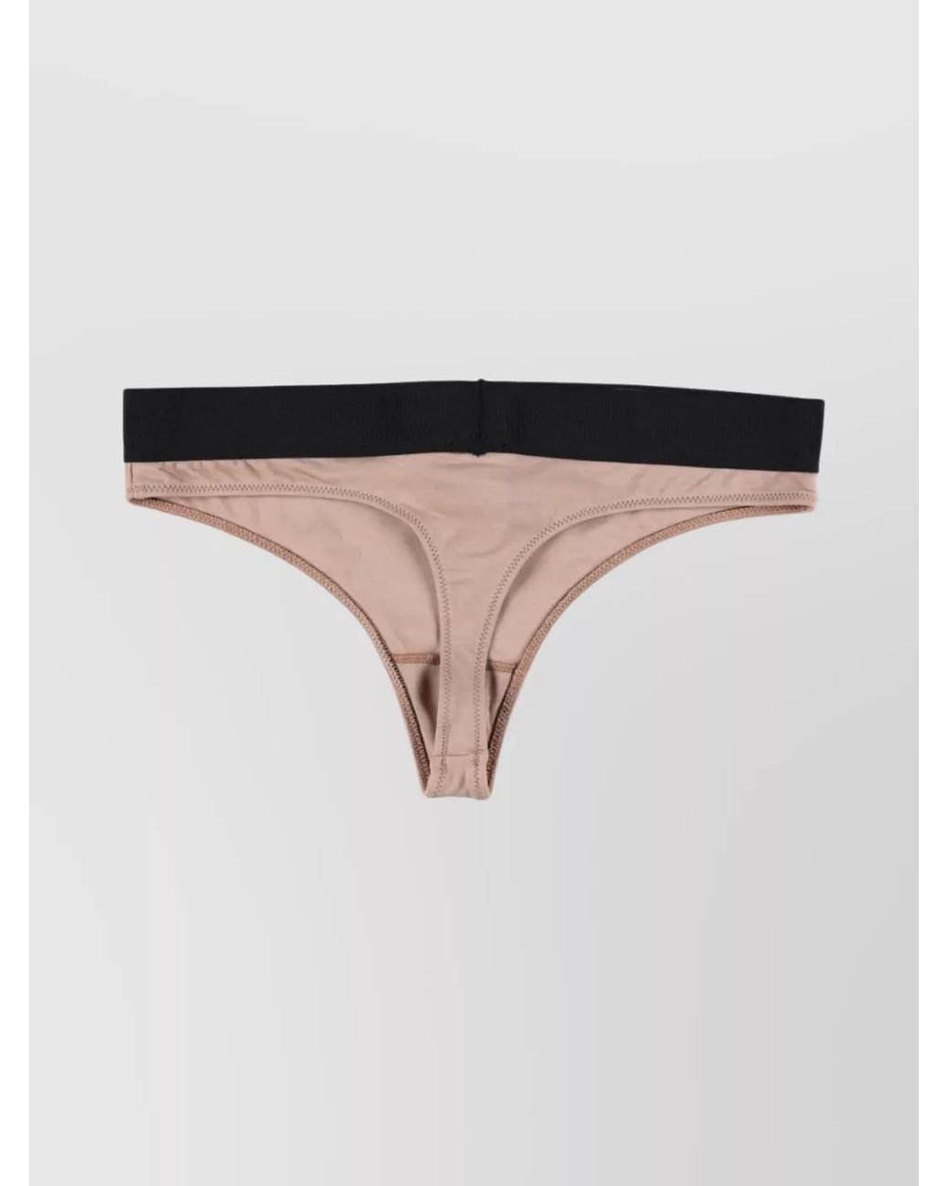Tom Ford Black Logo Waist Thong