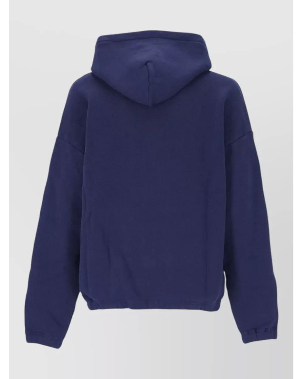 Autry Blue Ribbed-Trim Sweatshirt