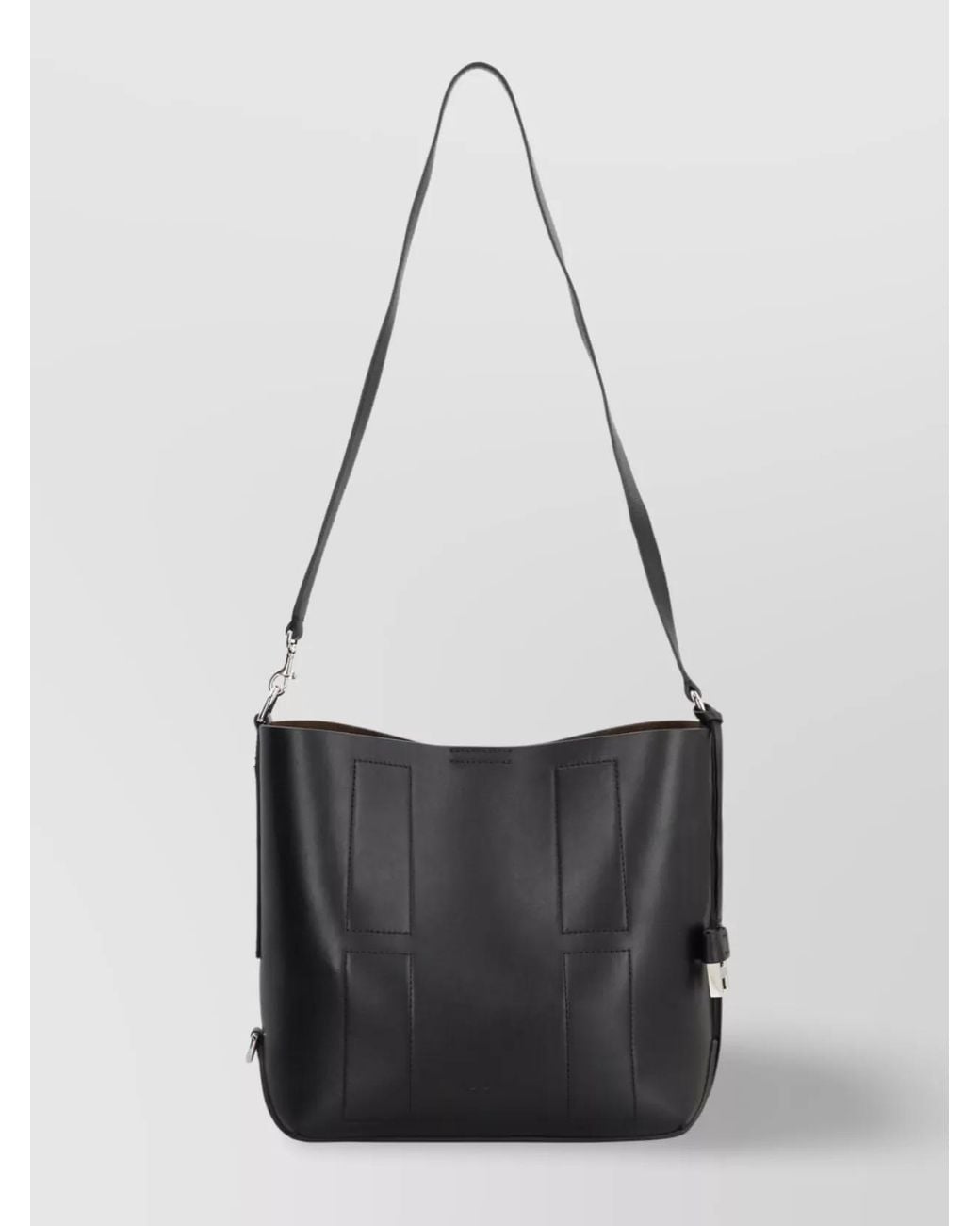 Hogan White Calf Leather Hobo Bag