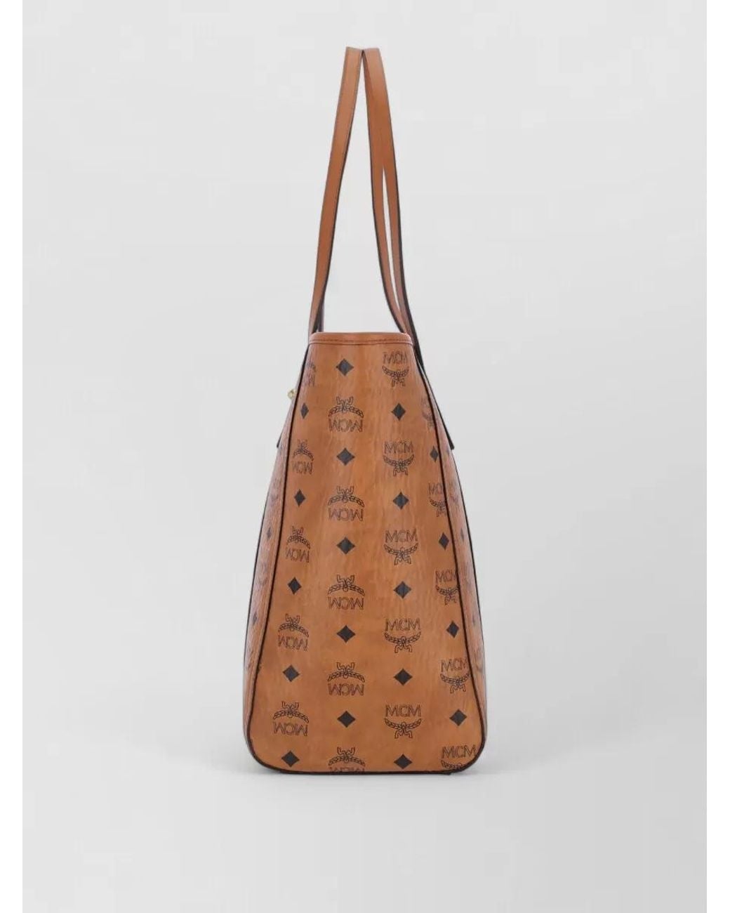 MCM Brown Toni Medium Printed Tote Bag