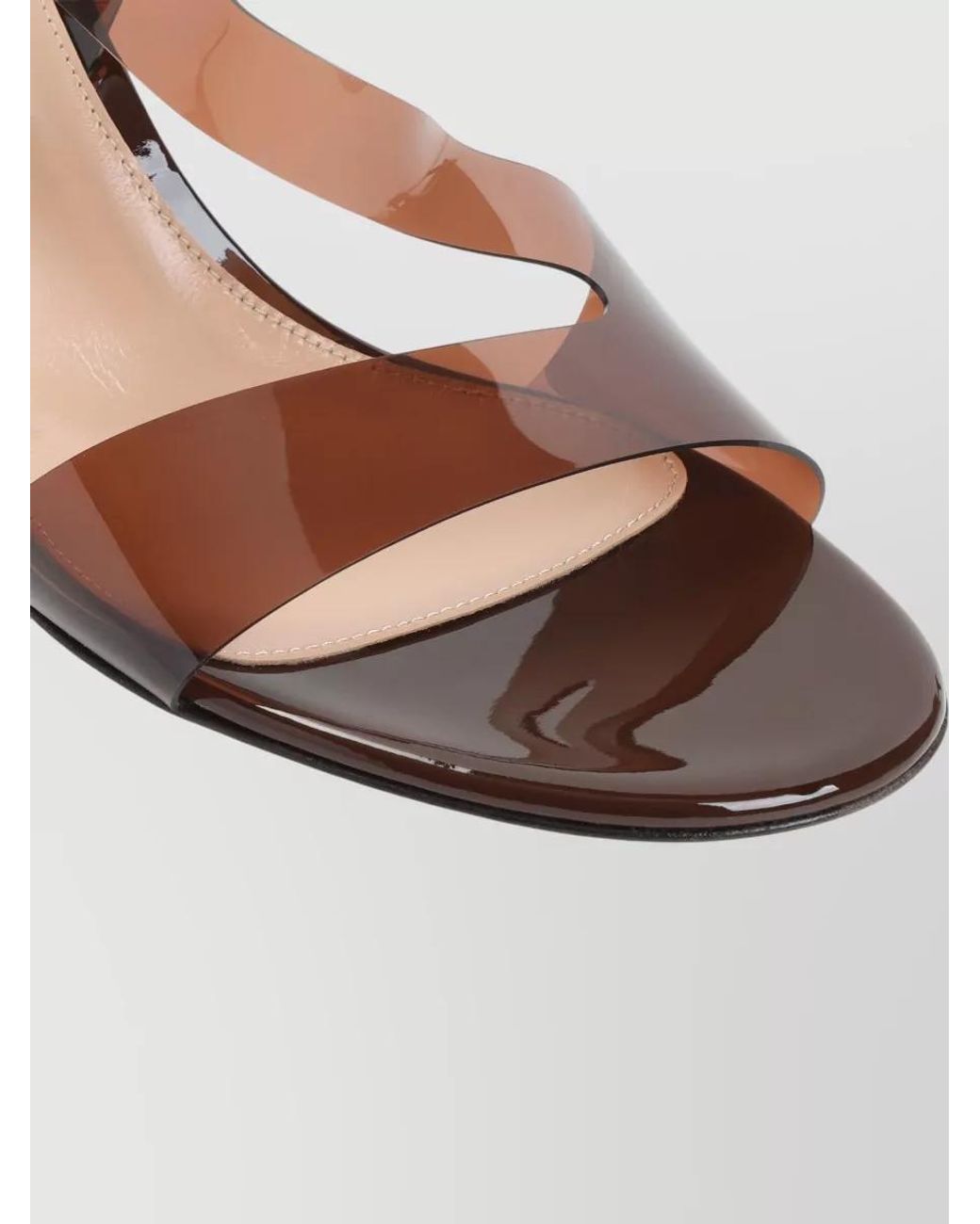 Gianvito Rossi Pink Pvc Metropolis Sandals