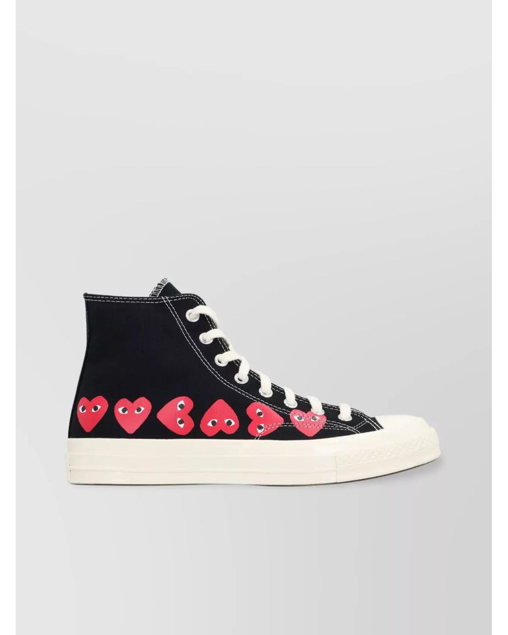 COMME DES GARÇONS PLAY Multicolor Canvas High-Top Sneakers for men