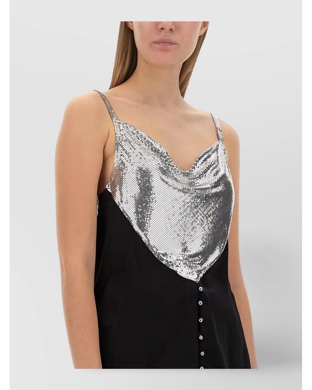 Rabanne Black Slim-Fit Top