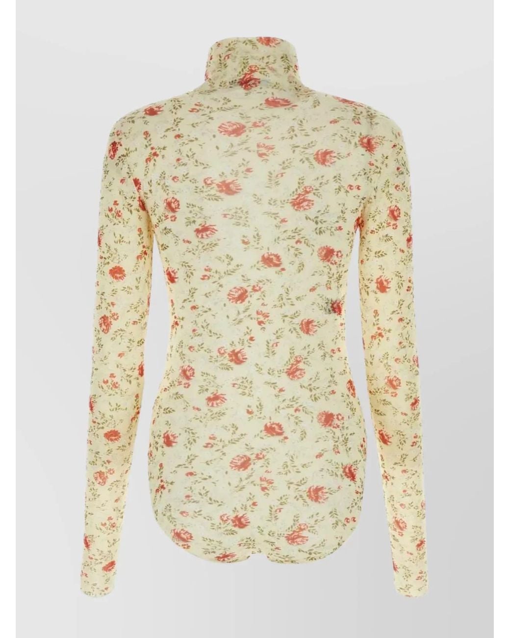 Prada White Printed Bodysuit
