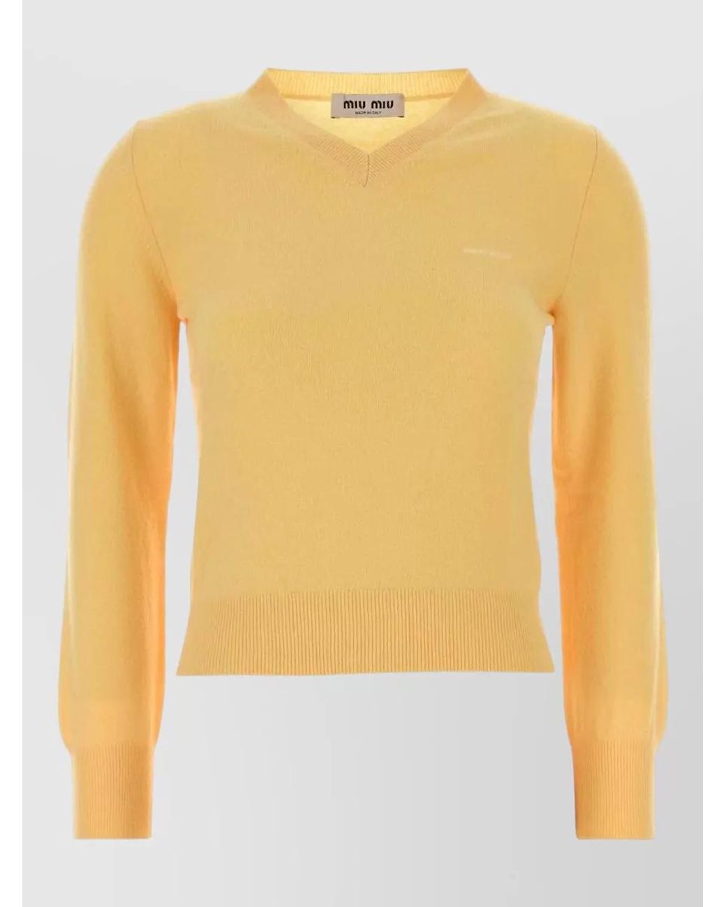 Miu Miu Yellow Wool Jumper