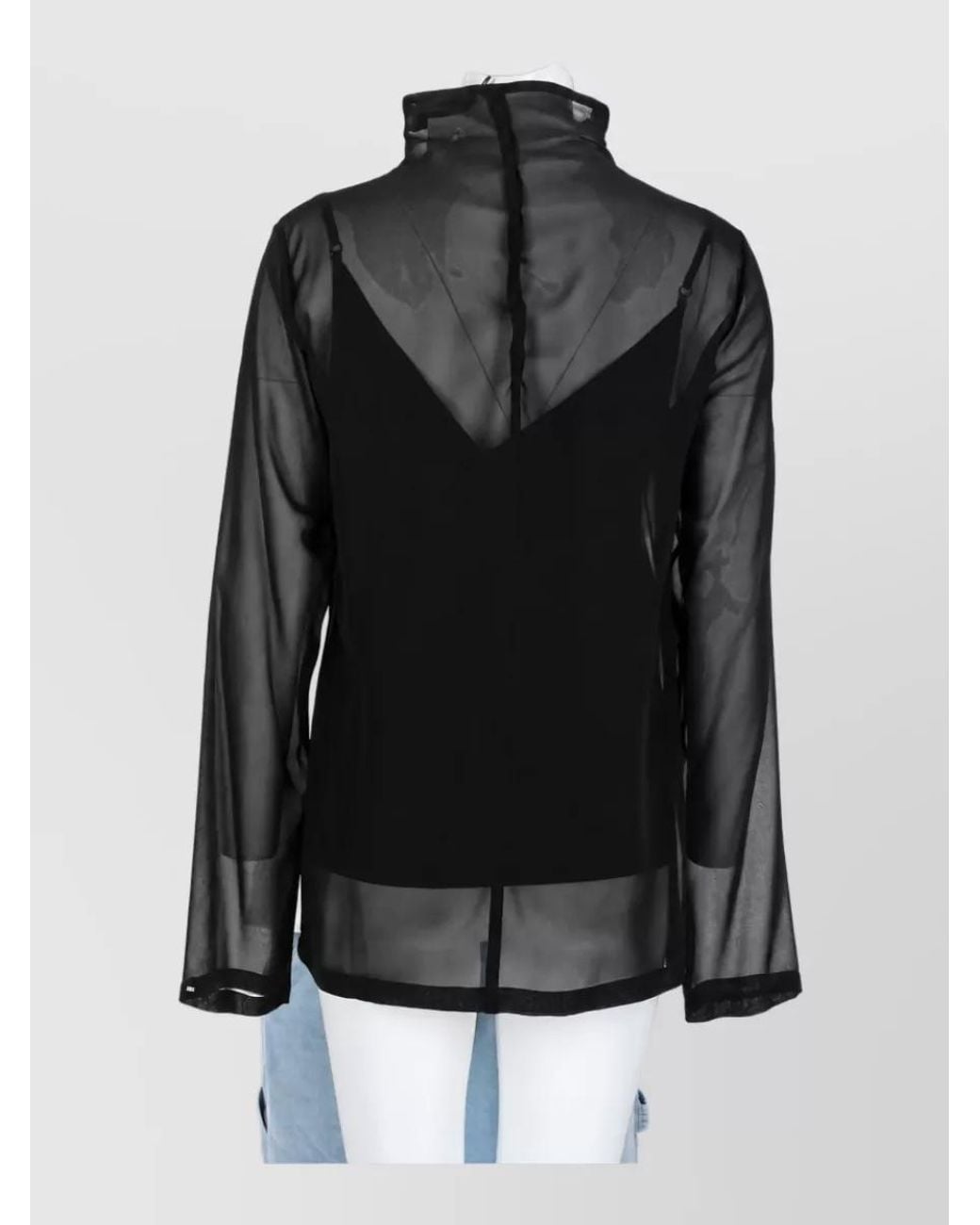 Sportmax Black Silk Blouse