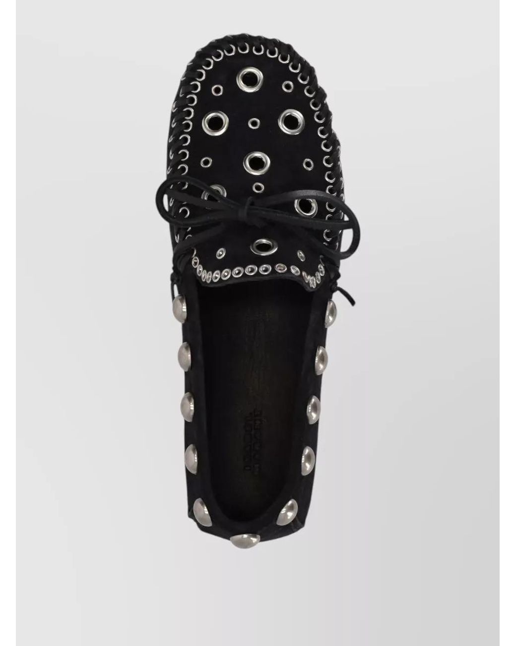 Isabel Marant Black Suede Leather Lace-Up Shoes