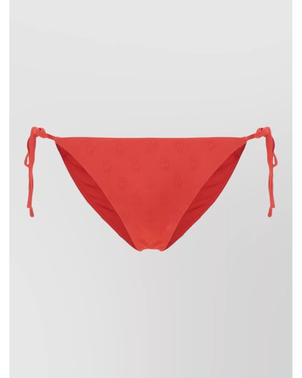 Polo Ralph Lauren Red Stretch Nylon Bikini Bottoms