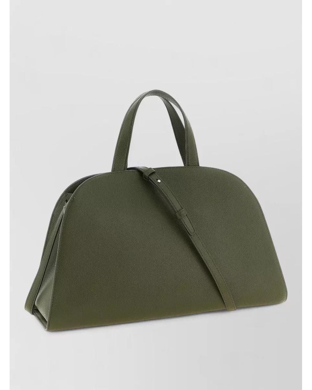 Tory Burch Green Romy Small Leather Top Case Tote Bag