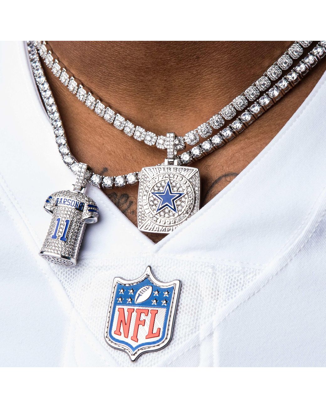 Dallas Cowboys Chain Necklace Cowboys bling chain Cowboys Game Day Chain  Cowboys Chain Cowboys big chain Cowboys Jewelry Dallas Chain