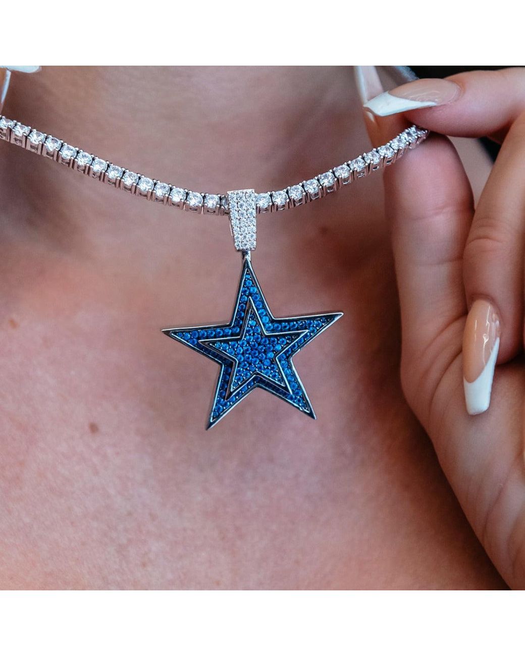 Buy NFL Dallas Cowboys Diamond Plate Rope Necklace, 20-Inch Online at  desertcartINDIA