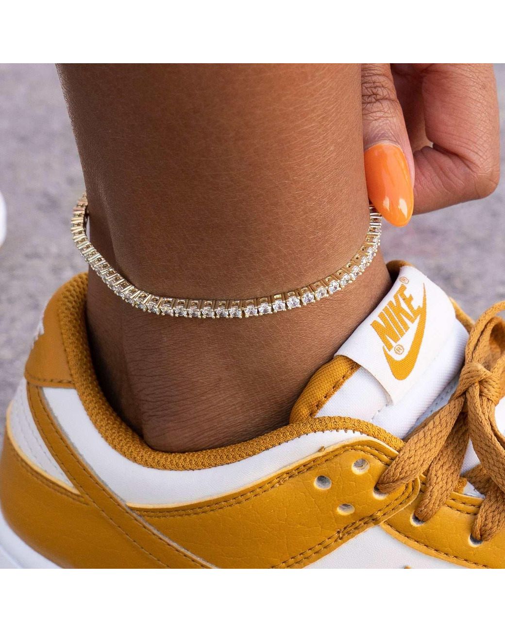 Nike 2024 anklet gold