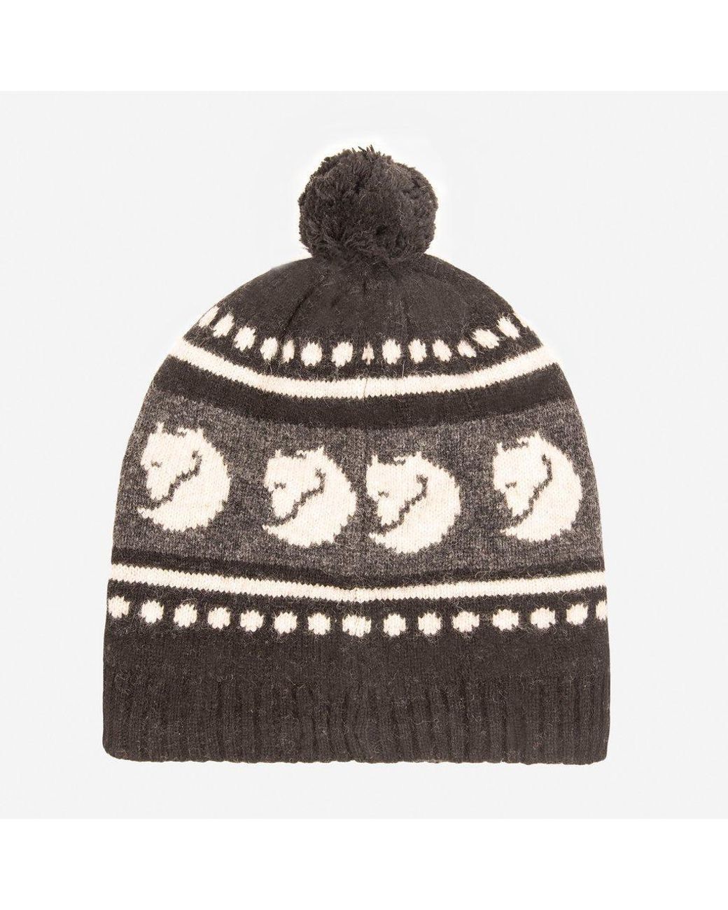 Fjallraven Ovik Wool Pom Beanie in 