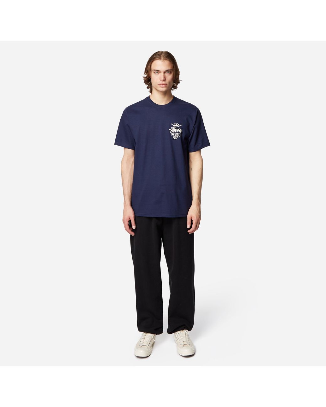 Stussy Old Skool '22 T-shirt in Blue for Men | Lyst Canada