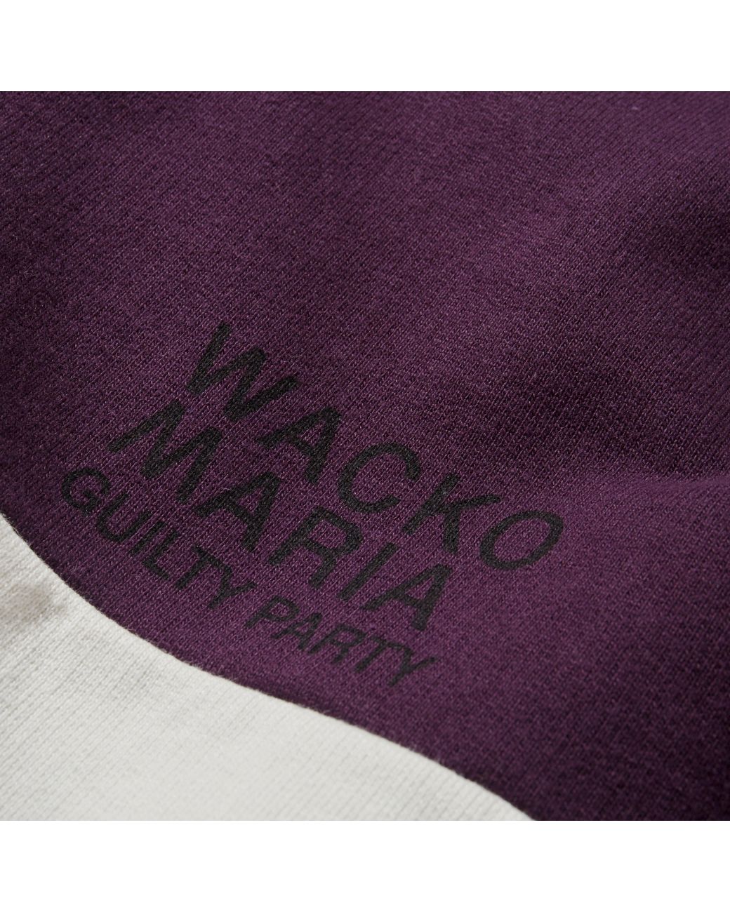 Wacko Maria Three Tone Washed Crew Sweatshirt in Purple for Men - Lyst