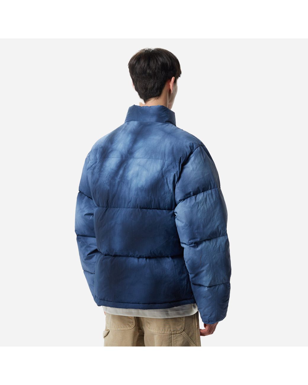 Stussy Recycled Nylon Down Puffer Jacket in Blue for Men | Lyst