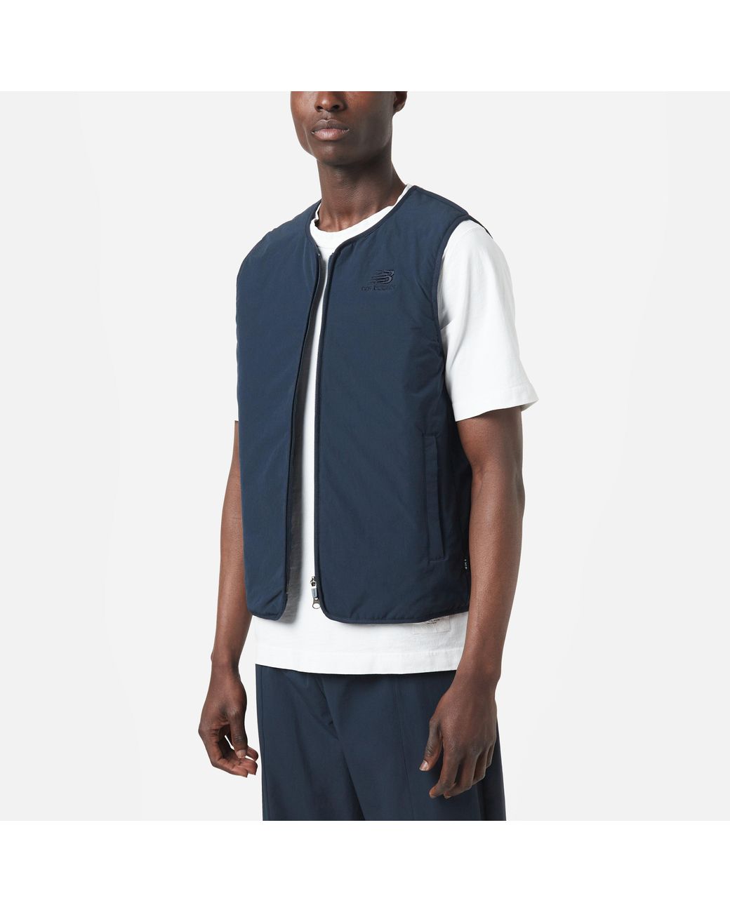 New Balance X Hip Zip Vest in Blue for Men | Lyst