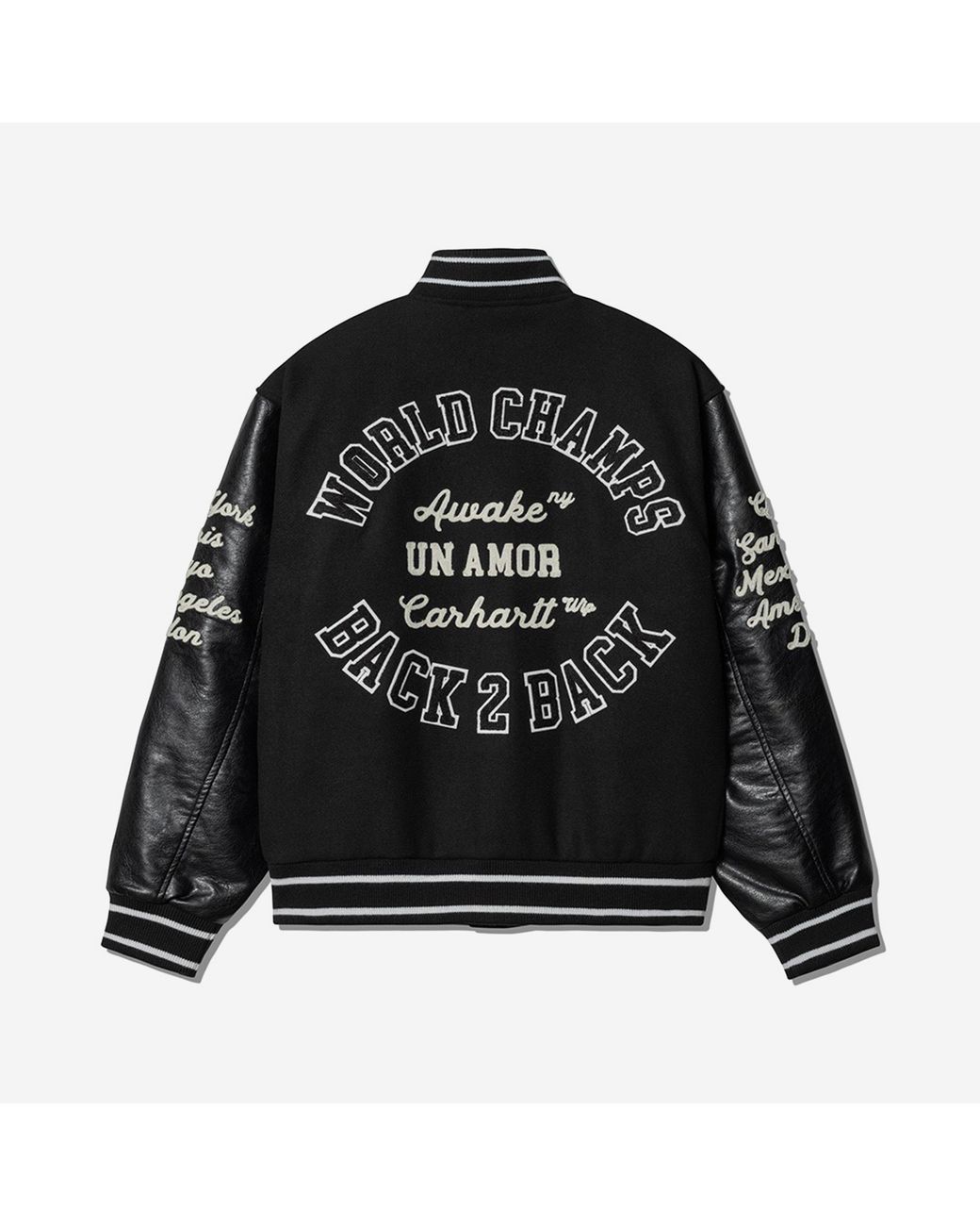 Carhartt WIP x AWAKE NY Teddy Jacket Black 【XXL】スタジャン