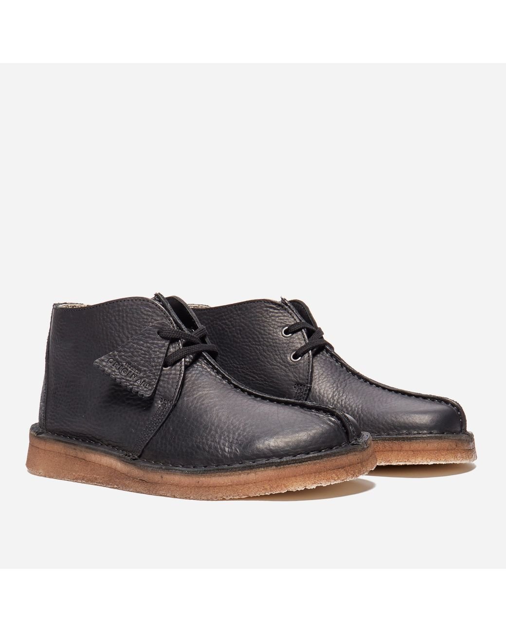 desert trek black leather