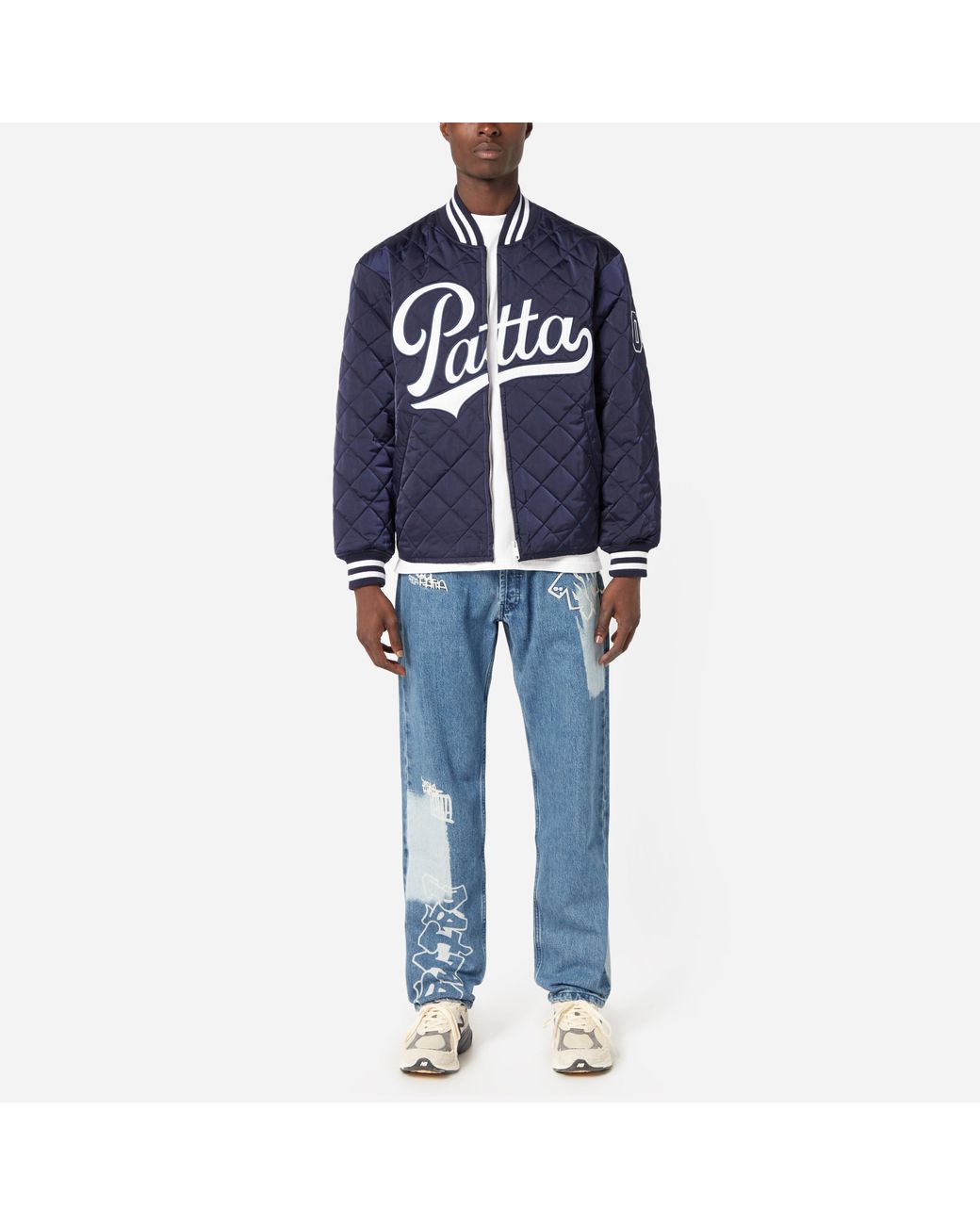 PATTA Quilted Sports Jacket in Blue for Men | Lyst