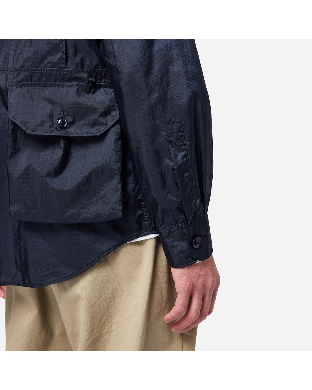 Engineered Garments Explorer Shirt Jacket in Blue for Men | Lyst