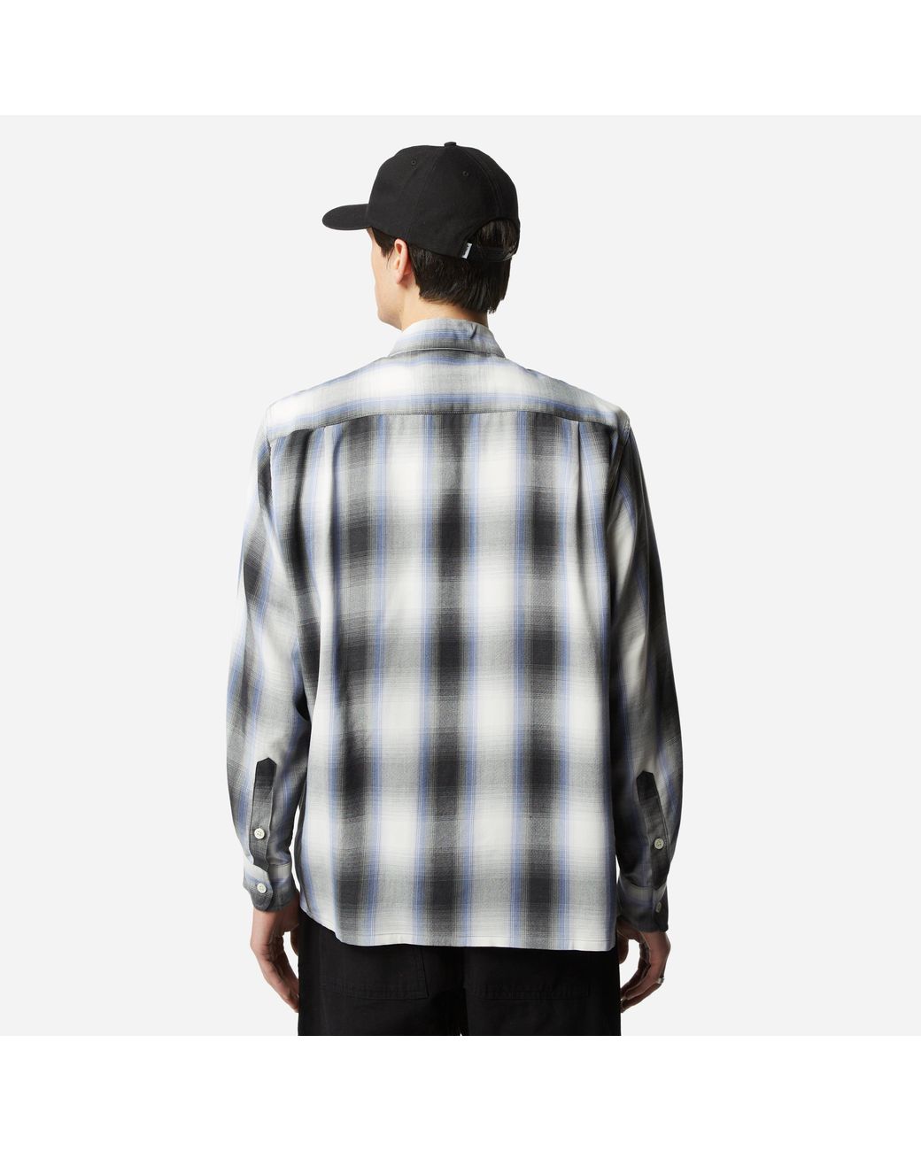 Wacko Maria Ombre Check Shirt in White for Men | Lyst