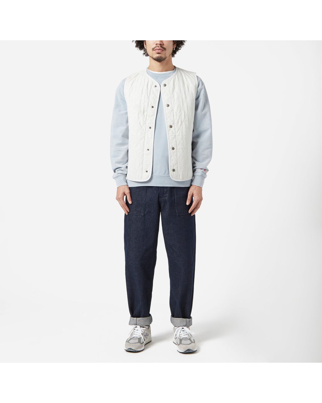 トップス 21AW snow peak QUILTED FLANNEL VEST snow peak Quilted Flannel Vest