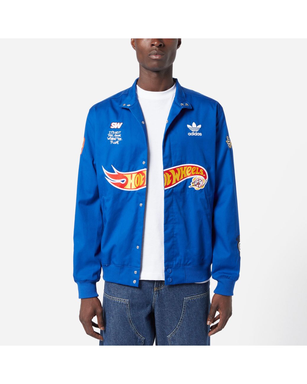 adidas Originals X Sean Wotherspoon X Hot Wheels Race Jacket in Blue