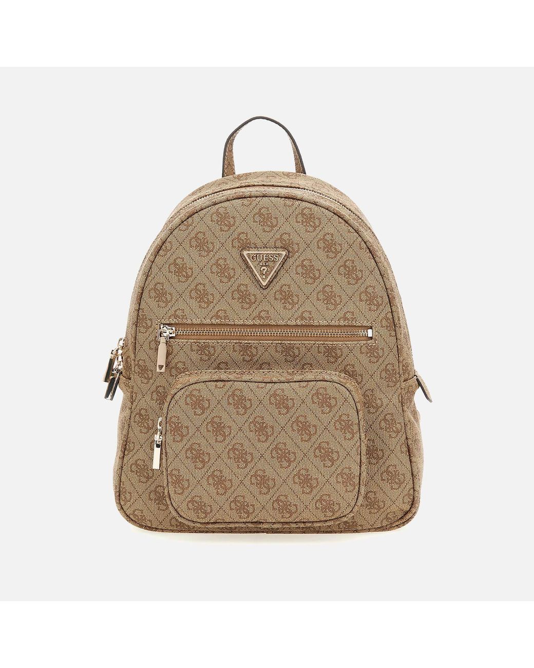 Guess Eco Elements Faux Leather Backpack in Natural | Lyst