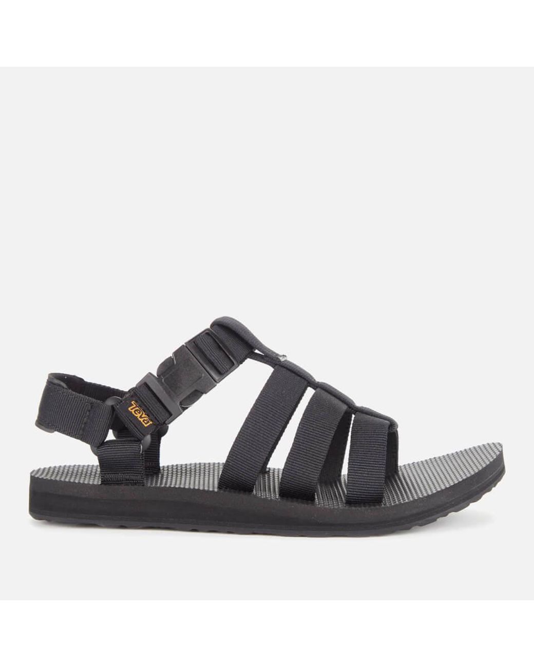 Teva Rubber Original Dorado Sandals in Black - Lyst