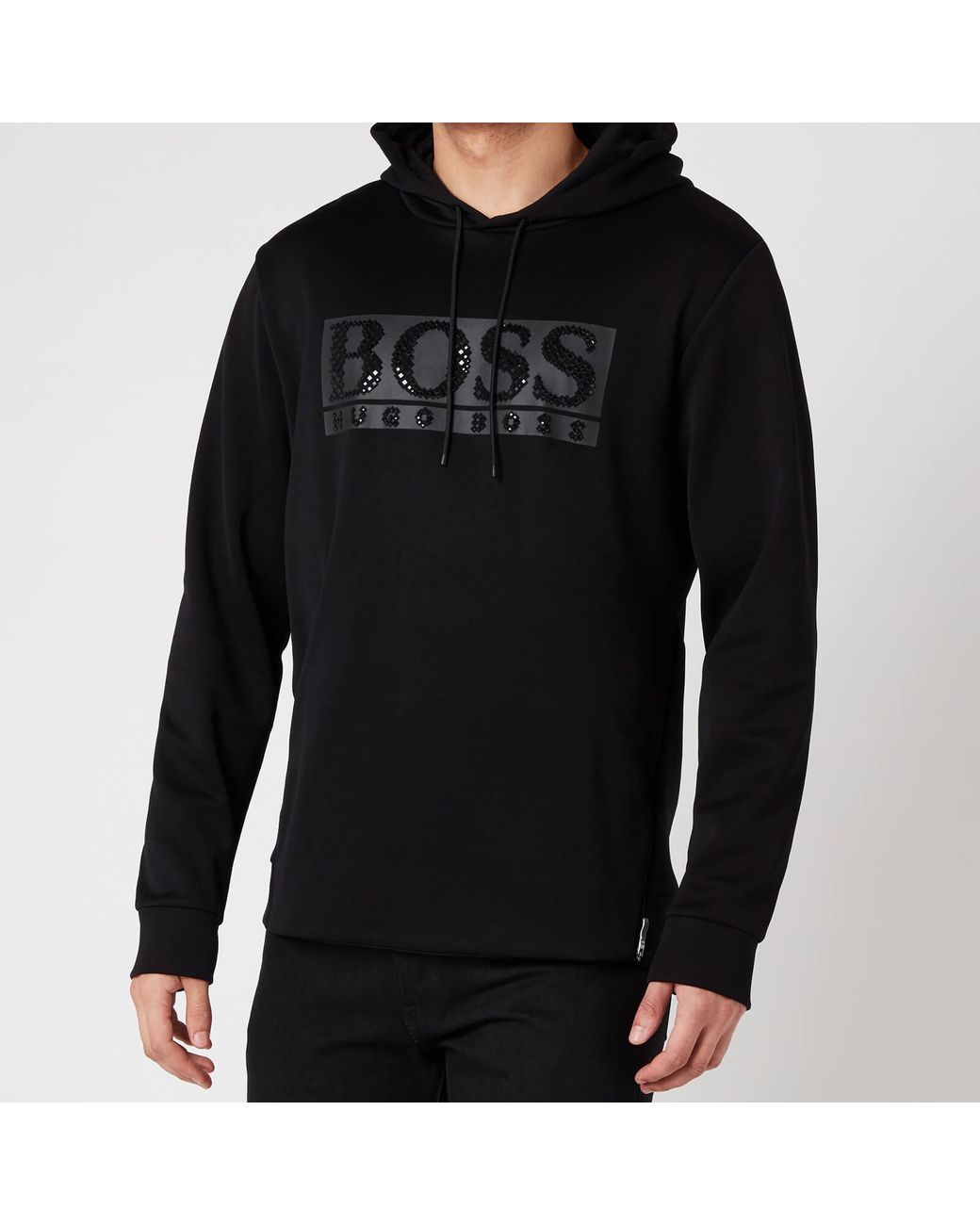 BOSS by HUGO BOSS Boss Athleisure Soody Diamond 1 Hoodie in Black for Men |  Lyst UK