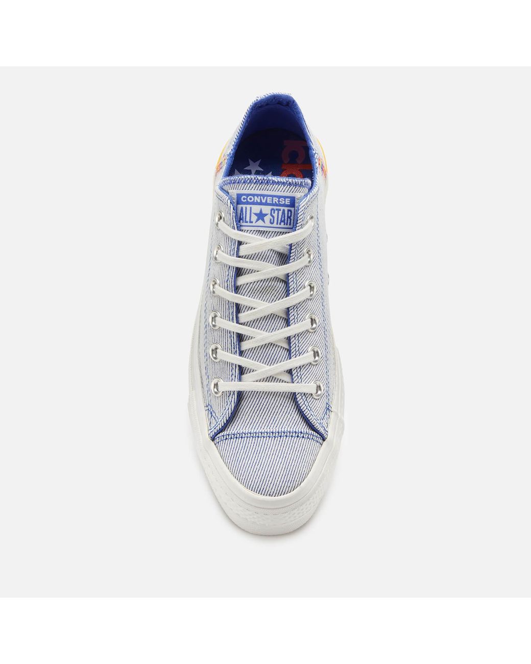 Converse Chuck Taylor All Star Lift Rainbow Ox Trainers in Blue | Lyst